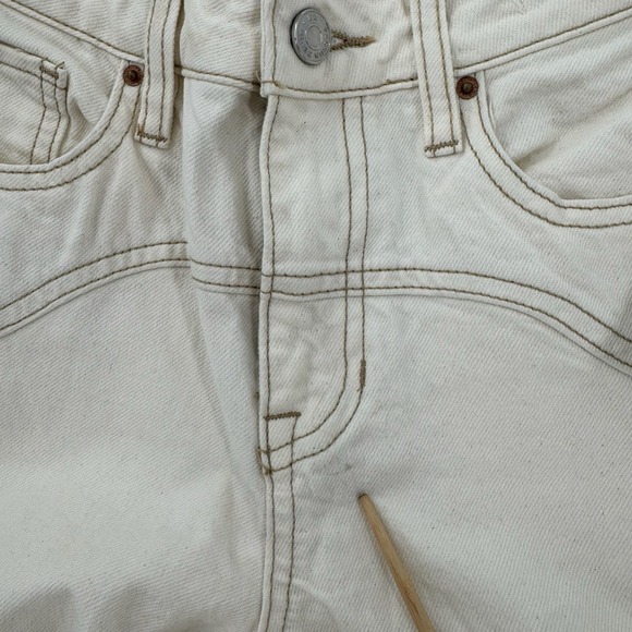 Pacsun Jessie High Rise Baggy Womens 23 Off White Wide Leg Rigid Denim Gorp NWT - Picture 6 of 13